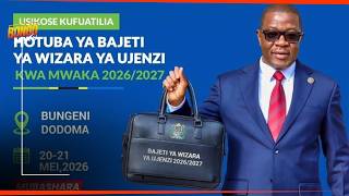 LIVE:UWASILISHAJI WA HOTUBA YA BAJETI YA WIZARA YA UJENZI KWA MWAKA WA FEDHA 2026/2027 LIVE:UWASILISHAJI WA HOTUBA YA BAJETI YA WIZARA YA UJENZI KWA MWAKA WA FEDHA 2026/2027