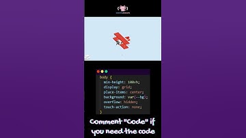 Flight Animation Follows Mouse with HTML, CSS & JS #shorts #codingaxolotl