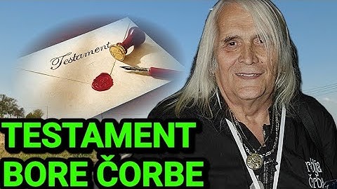 TESTAMENT BORE ĐORĐEVIĆA! FRONTMENA RIBLJE ČORBE IMAO POSEBNU ŽELJU! NIJE ZASLUŽIO DA SE MUČI!