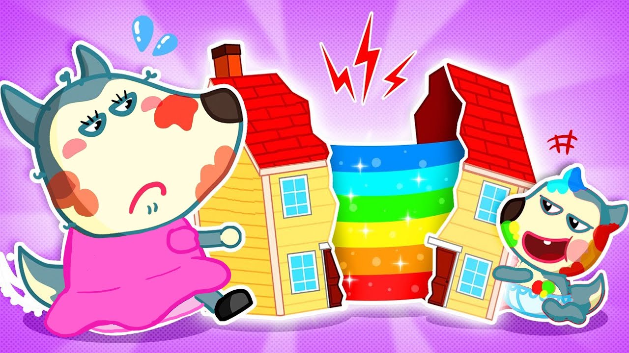 Ini Punyaku! 😍 Lagu Berbagi Itu Peduli, Ibu Dan Anak Makan Rumah Isi Cokelat! | Wolf Indonesia