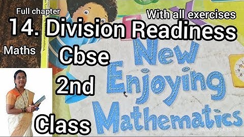 14. Division Readiness class second mathematics | New Enjoying Mathematics grade 2 | cbse board math
