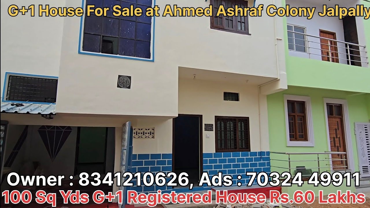 G+1 Registered Independent #houseforsale at Ahmed Ashraf Colony Jalpally Pahadi Shareef Hyderabad 