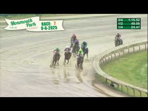 video thumbnail for MONMOUTH PARK 09-06-2025 RACE 7