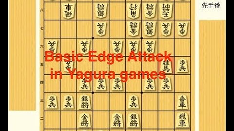 Shogi Tips: How to break Yagura castle by Edge Attack(Updated)