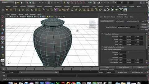 MAYA 3D ModellingTutorial - Simple lamp with shade