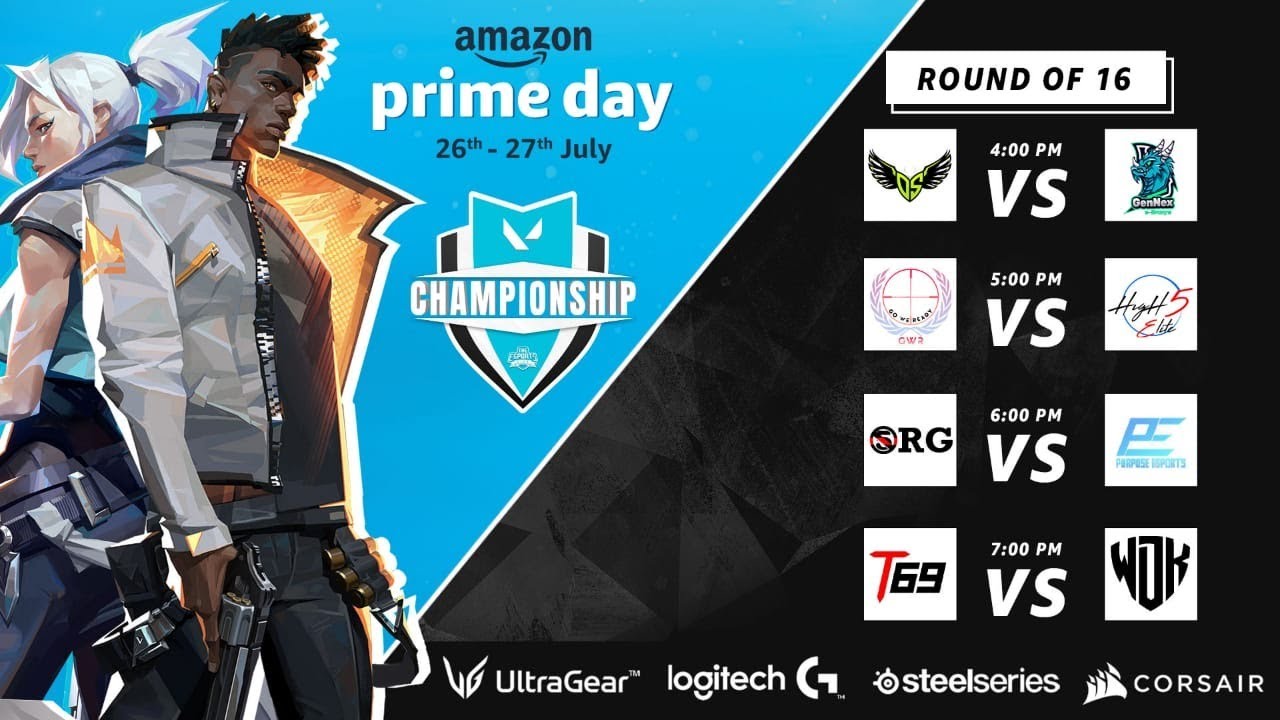 AMAZON PRIME DAY VALORANT CHAMPIONSHIP ROUND OF 16 DAY 4 YouTube