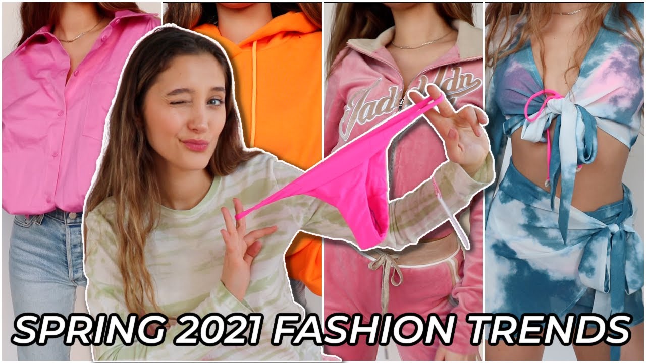 HUGE TRY-ON HAUL! spring fashion trends - YouTube