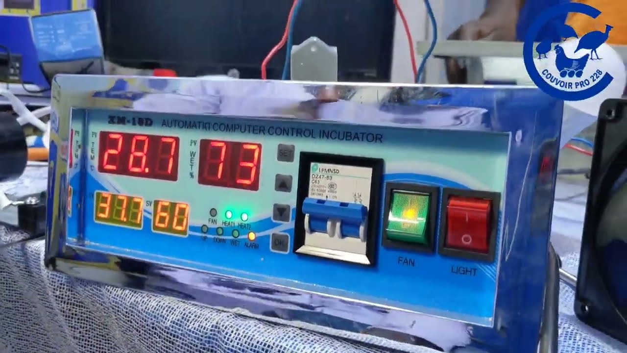 Programmation du thermostat XM-18D pour une Couveuse automatique