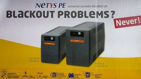 Solution for Small Power Problems!! SOCOMEC NETYS PE UPS