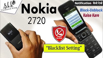 Nokia 2720 Blacklist Setting 🔥🔥 #blacklistsetting || nokia Blacklist no remove|| Ta-1170 Blacklist