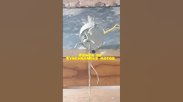 Power of synchronous motor #scienceexperiment #electronic #9th class project #youtube video 2024
