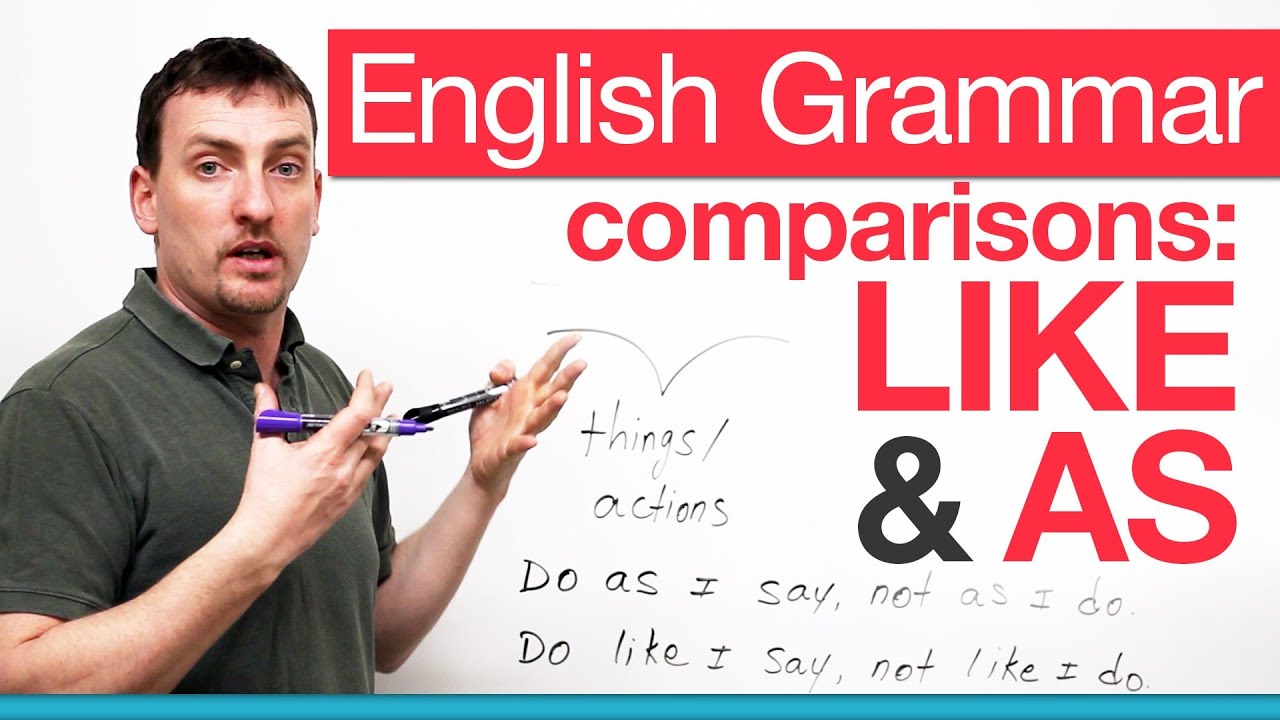 ⁣English Grammar - comparing with LIKE & AS