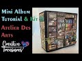 Decorating the Cover, Mini Album Kit, with free Tutorial, Stamperia Atelier Des Arts