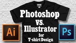 PHOTOSHOP VS. ILLUSTRATOR FOR T SHIRT DESIGN 