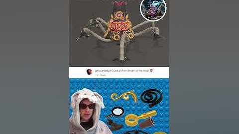 Lego Guardian from Breath of the Wild speed build