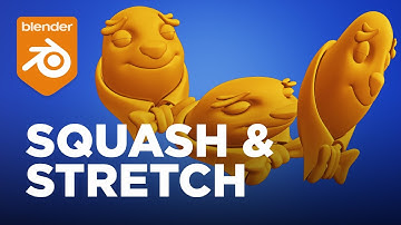 How to create a simple Squash and Stretch Rig with one bone? | Blender 2.90 Tutorial