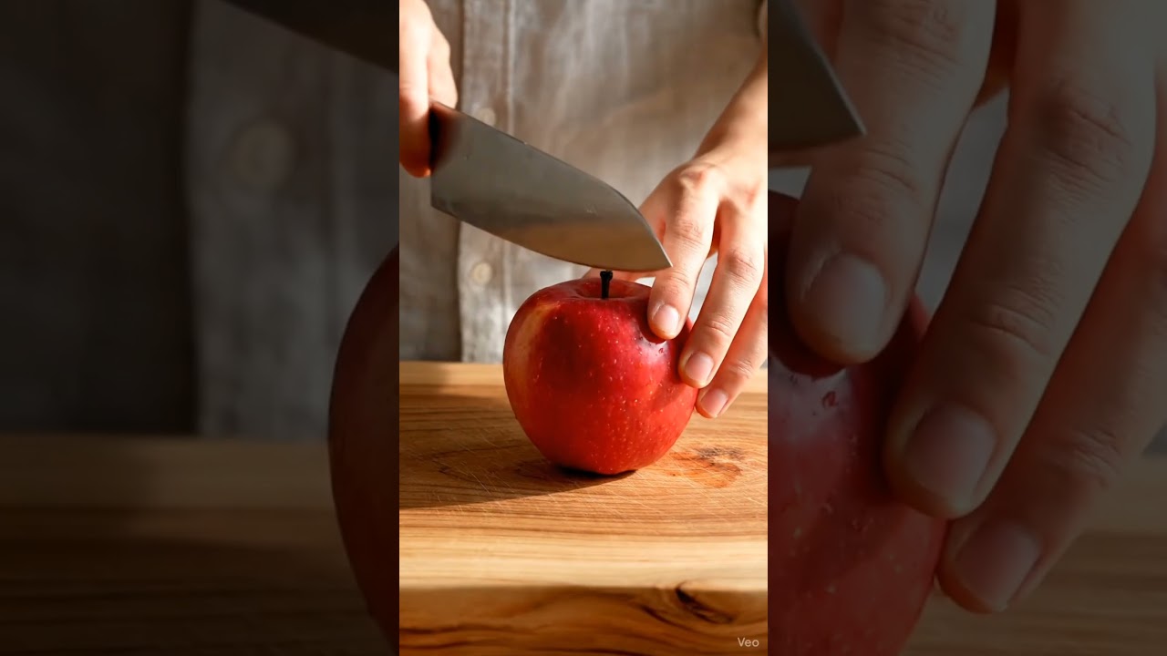 “Apple Pick Cut Eat | Realistic ASMR Fruit Video”