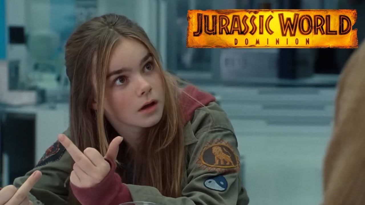 Maisie MiddleFinger Scene Jurassic World Dominion YouTube