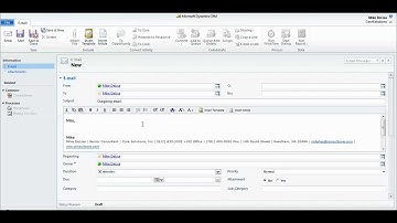Microsoft Dynamics CRM 2011 - Sending an Email Template