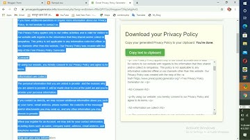 How to Create Privacy Policy Page and Get Quick Adsense Approval Blogger