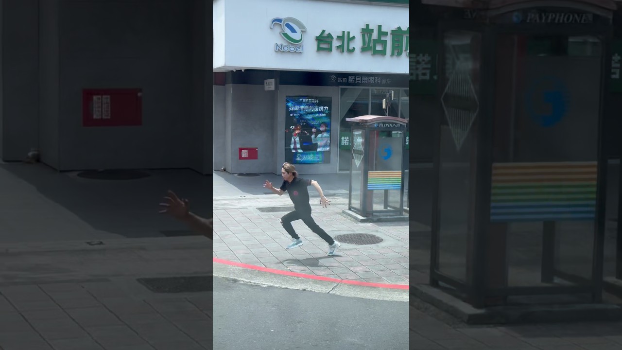 台北の街を全力疾走する緑川ゆう #01gの誤算 #バンドマン