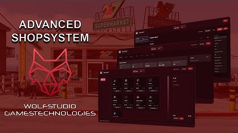 Fivem GTA5 [QBCore | QBOX | ESX] Advanced Shopsystem
