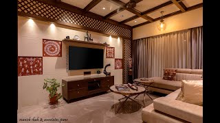 3 BHK Ethnic & Classy Interior Design | Mayur Colony Pune | Manish Shah & Associates