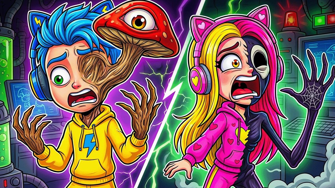 NOS TRANSFORMAMOS EM MONSTROS *bizarros* do DR. NOWHERE! E AGORA? 👁️🍄