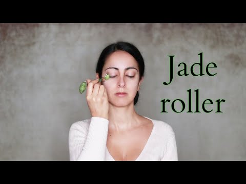 Rullo di giada massaggio al viso tutorial completo