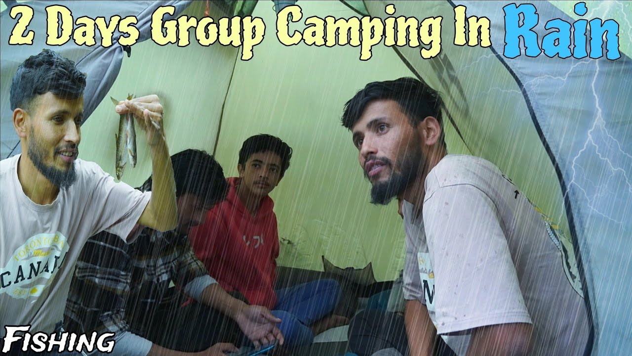 2 Days Group Camping In Heavy Rain and Thunderstorm | Deep Forest ...