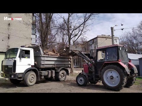 Харьков 9 апреля. 45-й день войны. Город очищают от мусора