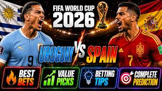 Uruguay vs Spain Betting Odds, Preview & Prediction | FIFA World Cup Group F, Best Odds & Picks 🏆