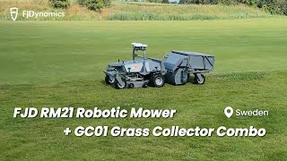 Precision Mowing & Easy Grass Collection with RM21 + GC01 | Swedish Golf Course Showcase