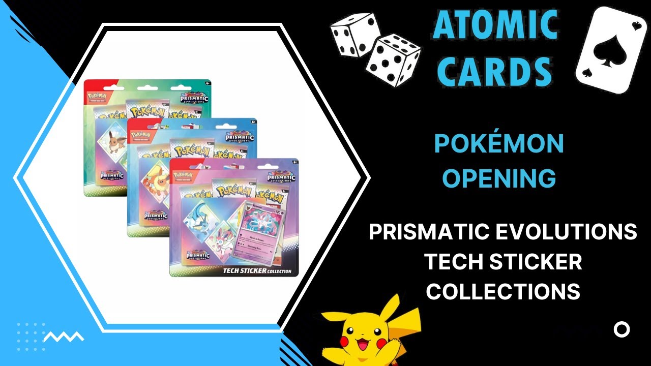 英語版ポケモンカードプリズマティックエボリューションテックステッカーコレクション Pokémon Unboxing - Prismatic Evolutions Tech Sticker Collection