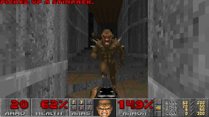 Doom E1M5 Pacifist in 1m14s by Adam Williamson