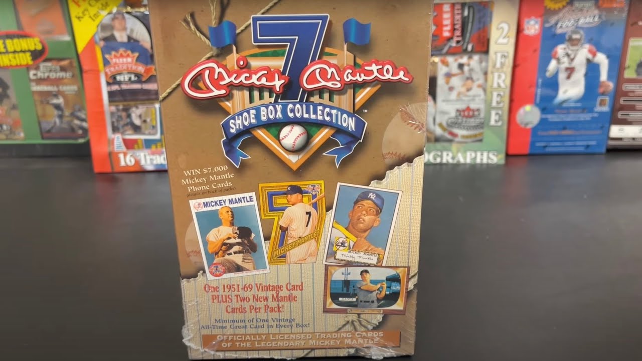 1997 Mickey Mantle Shoebox Collection Box - 1 Vintage Card Per
