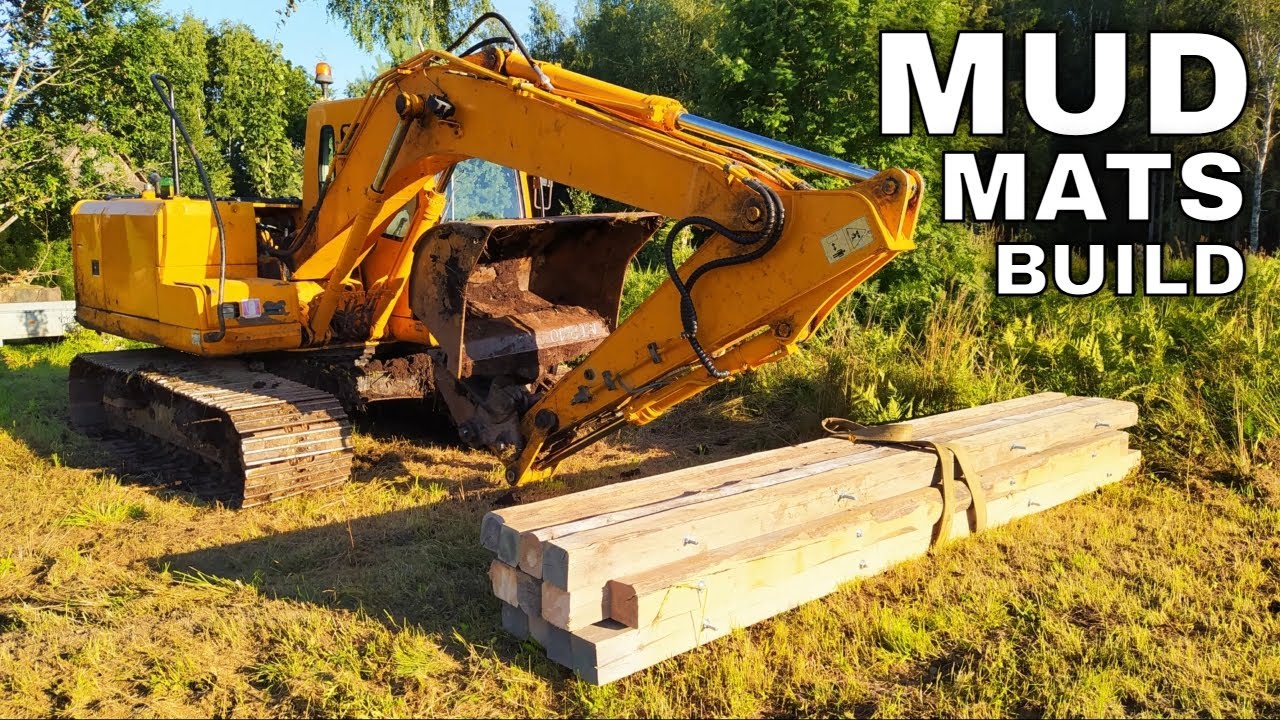 DIY Mud Mats for Excavator in Swampy Terrain