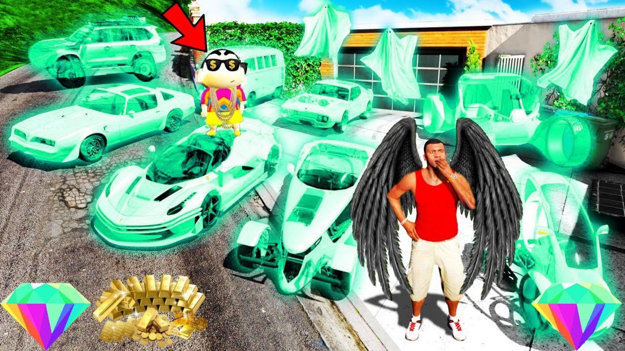 FRANKLIN TOUCH ANYTHING BECOME GOLD || EVERYTHING IS FREE IN GTA 5