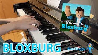 *PIANO COVER* BLOXBURG BUILDING THEME ( Roblox )