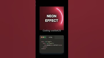 🔥Neon Effect with HTML & CSS | Easy CSS Animation Tutorial #shorts