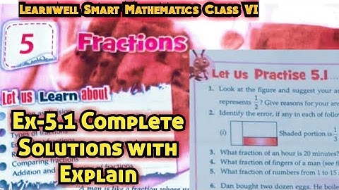 Learnwell smart Maths Class 6 Unit 5 Ex 5.1 Solutions | Class 6 learnwell maths Ex 5.1 Solutions Pdf