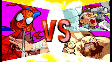 Marvel vs Capcom 1 ( Arcade ) - Strider Hiryu / Spider-man Playthrough ( Nov 16, 2019 )