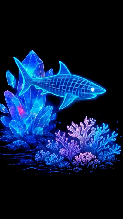 🐟 Hypnotic Hologram Fish Swimming in Circles! | Stunning 3D Visual Short