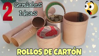 Crea estas 2 Sorprendentes Ideas con Simples ROLLOS DE CARTÓN ♻ Manualidades con Reciclaje