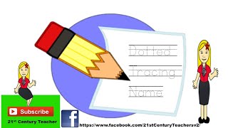 How to Make a Dotted Tracing Name
