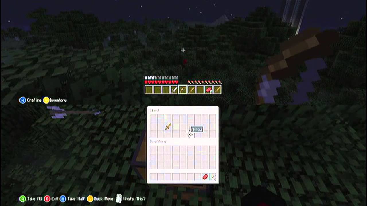Minecraft: Splitscreen Fun - Hunger Games at Night