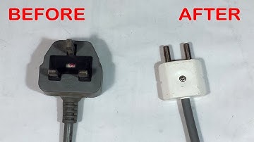 How to convert UK type G plug to two pin plug