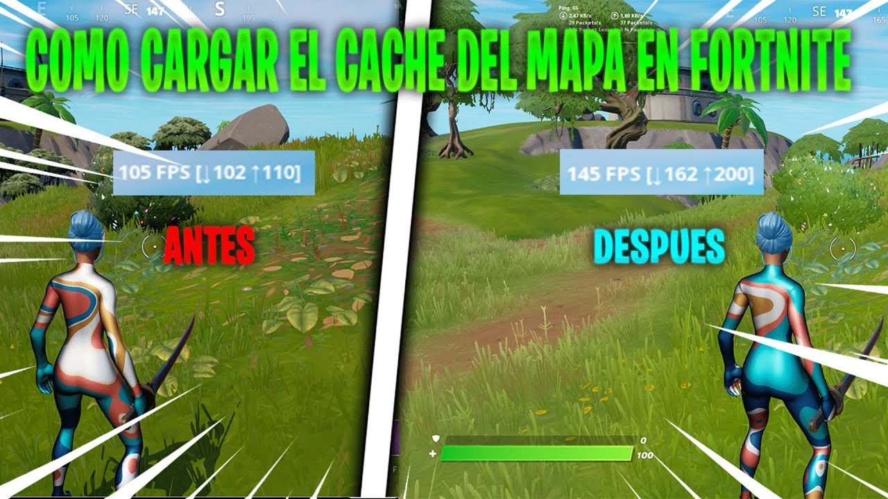 COMO CARGAR EL CACHE DEL MAPA EN FORTNITE Y MEJORAR FPS :D - YouTube