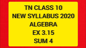 TN Class 10 Maths Algebra Graph Ex 3.15 Sum 4