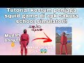 tutorial membuat kostum penjaga squid game di apk sakura school simulator!?